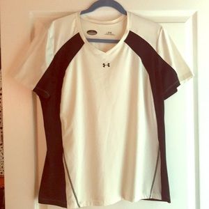 Under Armour Black and White Workout T-shirt
